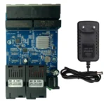 Switch Placa Rede Metro Gbic A + B + 4p Rj45 Gigabit C/fonte
