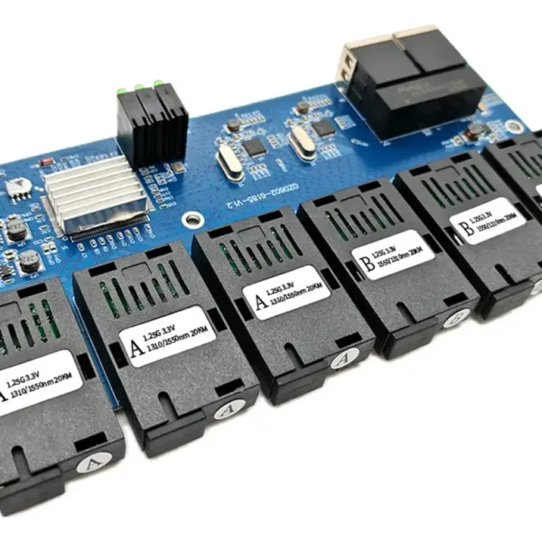 Switch Gigabit Metro 8 Portas 6 Fibra Sc/upc + 2 Rj45